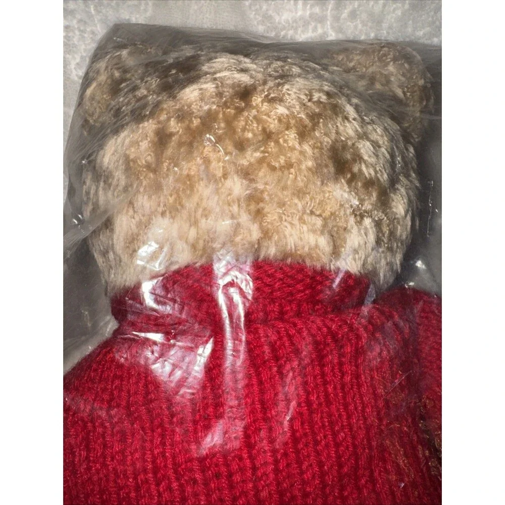 Gund Brown Teddy Bear Plush Red Sweater “Jesus love Me” NIP 12-14”
